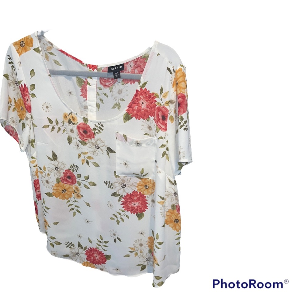 Torrid Floral Blouse